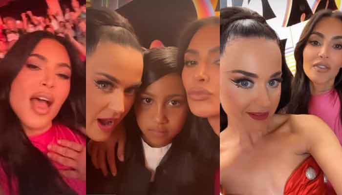 Kanye West, Kim Kardashians daughter North joins Katy Perrys on Las Vegas stage