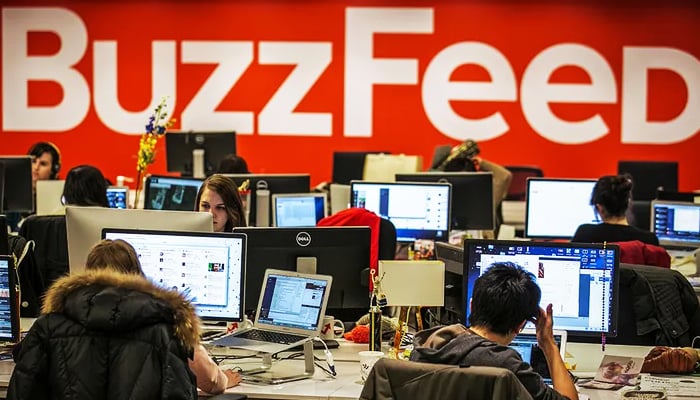 The newsroom of BuzzFeed News. — Reuters/File