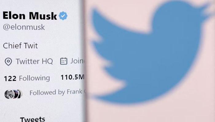 Elon Musks account and the Twitter logo are seen in this illustration. — Reuters/File