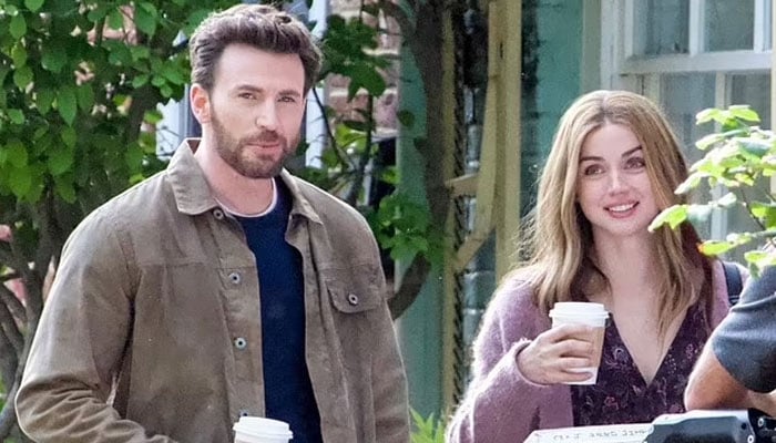 Chris Evans offers a glimpse into Ghosted with funny behind-the-scenes video
