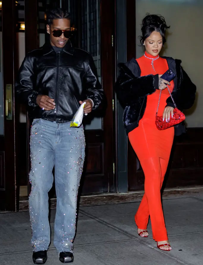 Rihanna Bares Her Baby Bump on Date Night in N.Y.C. with A$AP Rocky