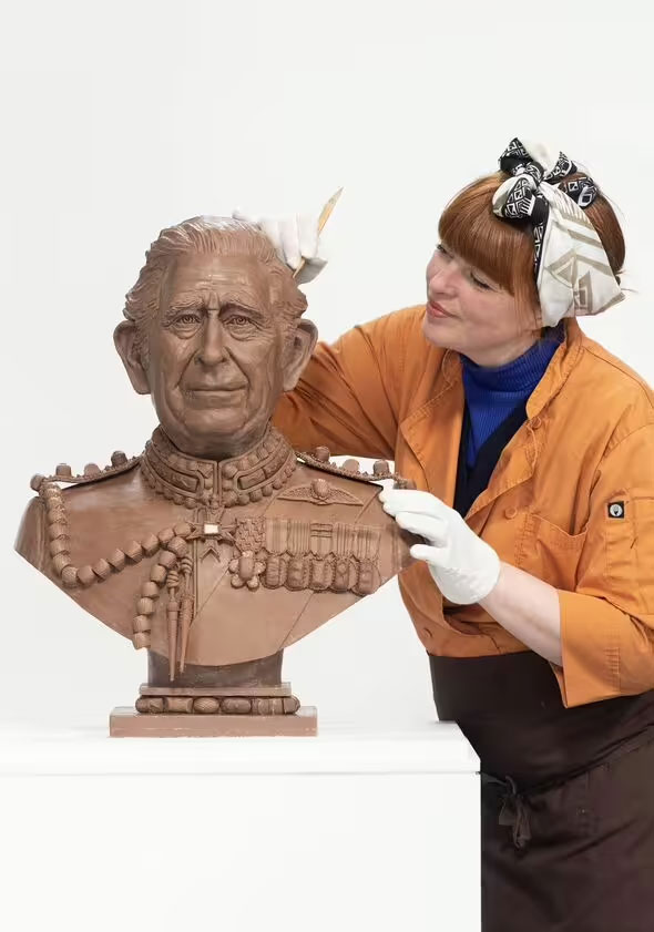 Chocolate bust of King Charles made in four weeks ahead of the Coronation