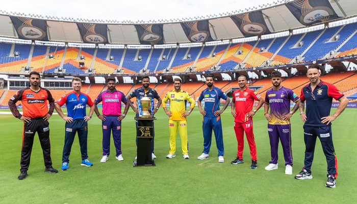 Captains of the Indian Premier League (IPL) franchises are pictured in this undated file photo. — Facebook/IPL