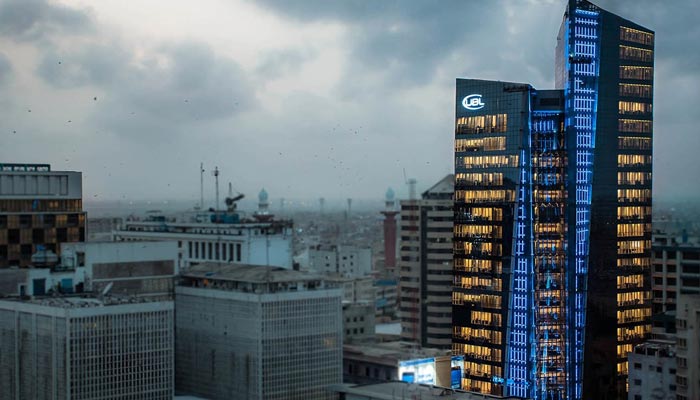 External view of UBL Head Office in Karachi. — UBL website