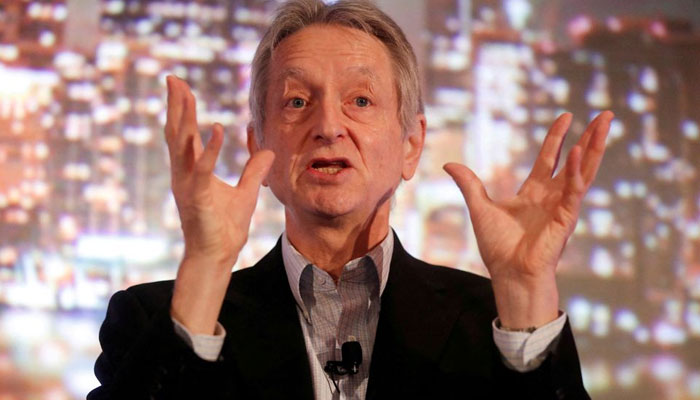 Artificial intelligence pioneer Geoffrey Hinton speaks at the Thomson Reuters Financial and Risk Summit in Toronto. — Reuters/File