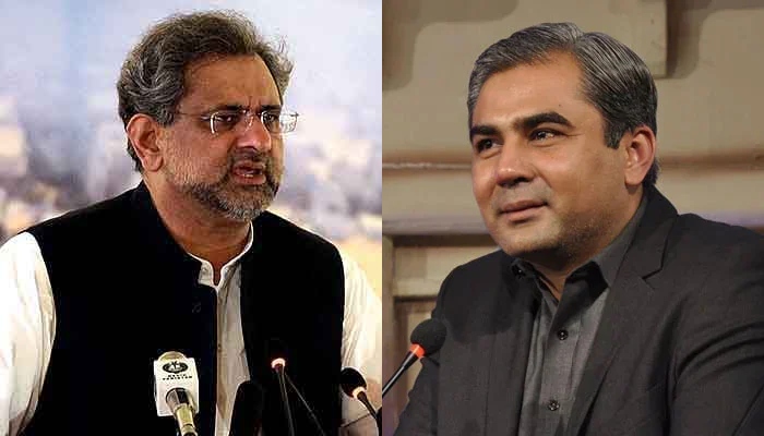 PML-N leader Shahid Khaqan Abbasi (Left) and Punjab caretaker CM Mohsin Naqvi — APP/Facebook/MohsinNaqvi