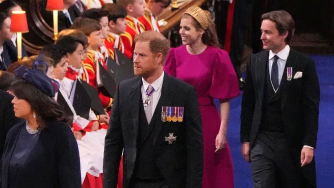 Pictures: Prince Harry ‘looked like a spare part’ in Westminster Abbey