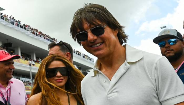 Tom Cruise hangs out with Shakira at the 2023 Miami Formula One Grand Prix: Photo