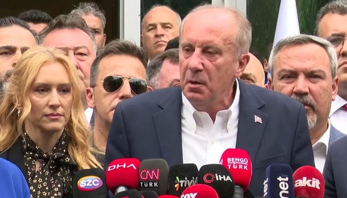 Muharrem Ince said he did not want to be blamed for an opposition defeat.—Memleket party