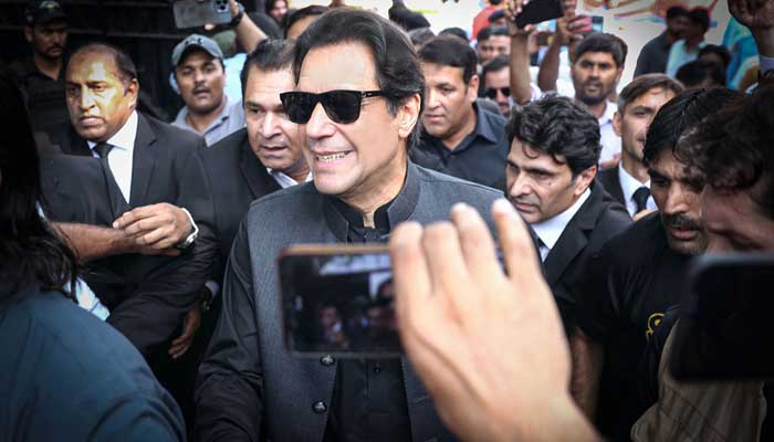 PTI Chairman Imran Khan appears before Islamabad High Court on September 22, 2023. — APP