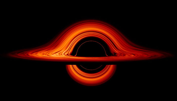 An artistic illustration of a black hole. — Nasa/File