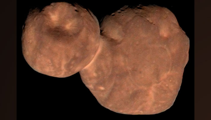 Enhanced-Color Composite Image of Kuiper Belt Object Arrokoth (2014 MU69). — Nasa/File