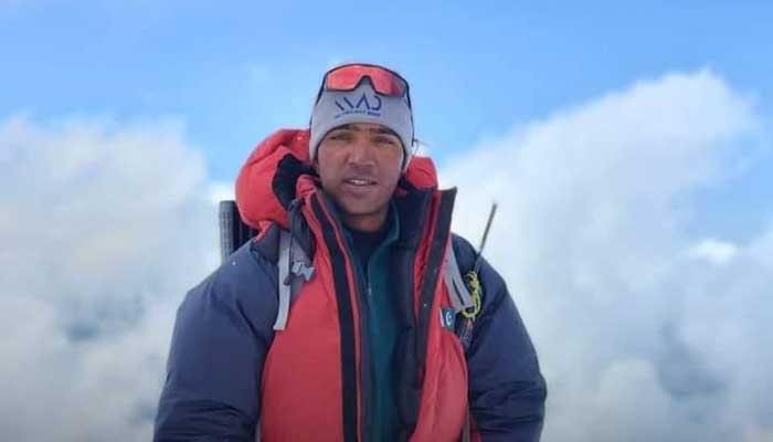 Pakistan’s renowned mountaineer Sajid Sadpara scales the world’s highest peak Mount Everest. — Author