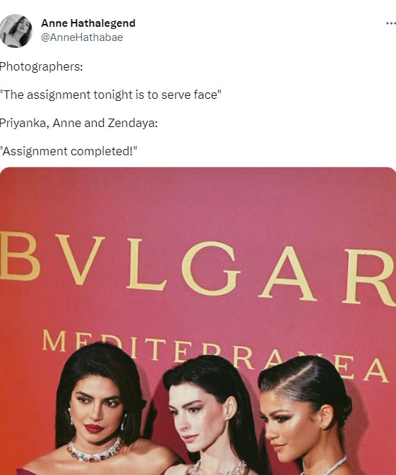 Priyanka Chopra, Anne Hathaway and Zendaya raise fashion quotient at Bulgari’s event: PICS