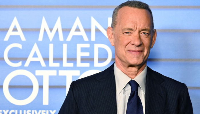 US actor Tom Hanks arrives at a special screening of Columbia Pictures A Man Called Otto, at Dot Dash Meredith in New York City on January 9, 2023. — AFP