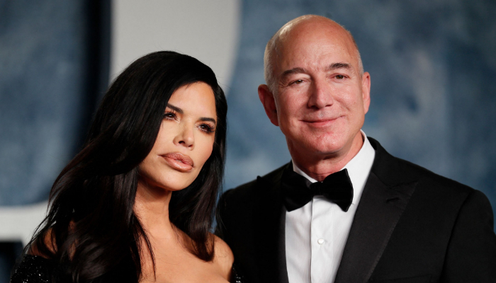 Amazon boss Jeff Bezos and fiancée Lauren Sanchez are ‘all over each other following a lavish engagement