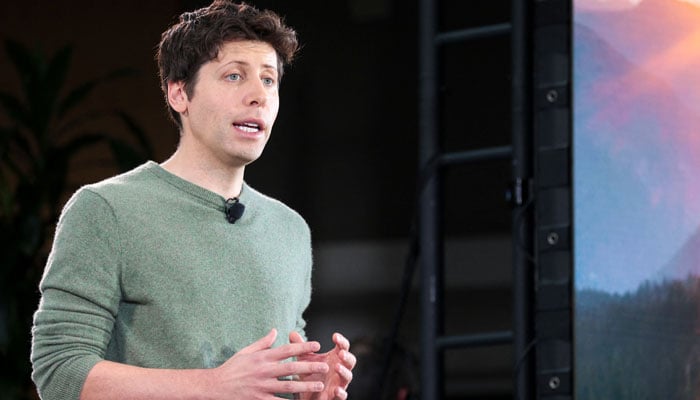 OpenAI CEO Sam Altman speaks during a keynote address announcing ChatGPT integration for Bing at Microsoft in Redmond, Washington, on February 7, 2023. — AFP