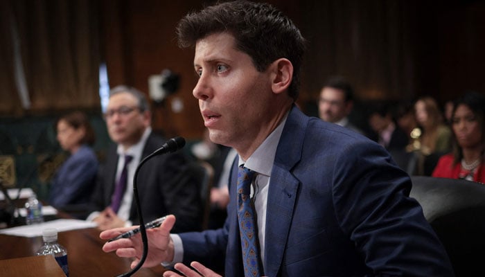 Samuel Altman, CEO of OpenAI, testifies during a Senate Judiciary Subcommittee on Privacy, Technology, and the Law oversight hearing to examine artificial intelligence, on Capitol Hill in Washington, DC, on May 16, 2023. — AFP