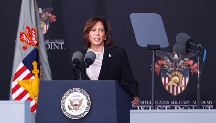 Kamala Harris makes history, addresses West Point military grads