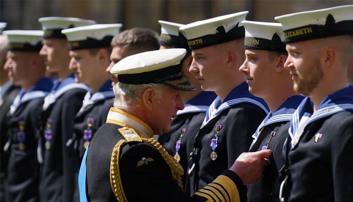 King Charles honours Navy personnel for role in Queen Elizabeth II’s funeral