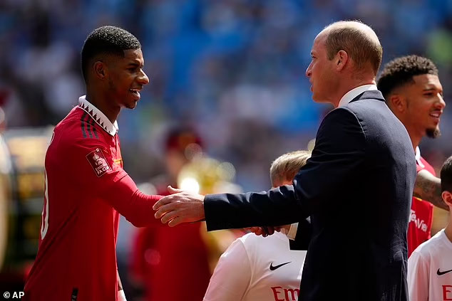 Prince William attends FA Cup Final at Wembley Stadium in London