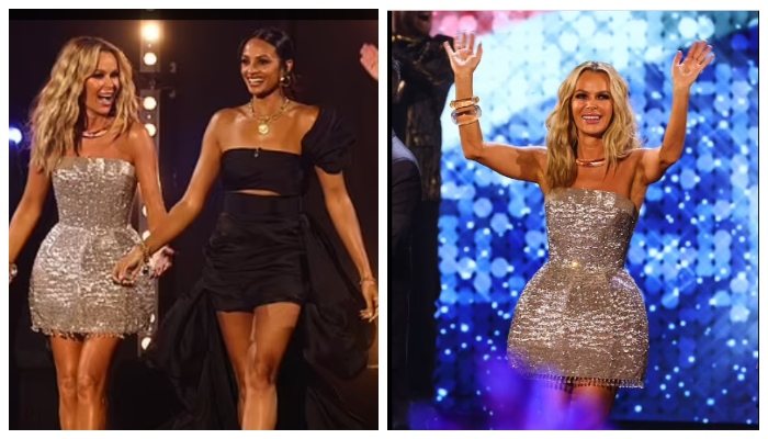 ‘Britain’s Got Talent’ judge Amanda Holden wows in daring mini-dress