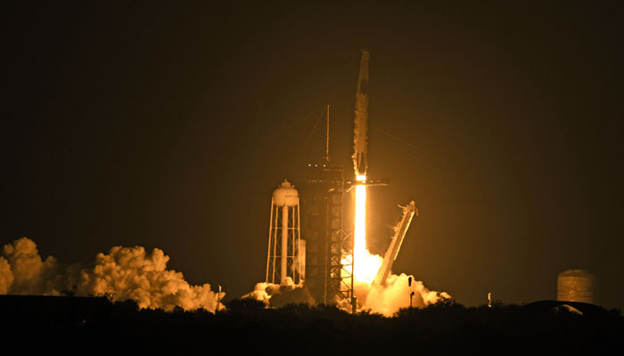 The SpaceX Falcon 9 rocket with the companys Crew Dragon spacecraft lifts off from pad 39A for the Crew-6 mission at NASAs Kennedy Space Center. — AFP/File