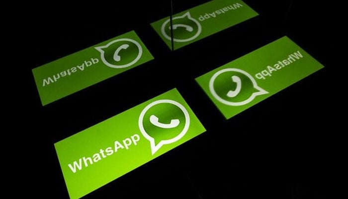 The picture shows the WhatsApp logo on a phone. — AFP/File