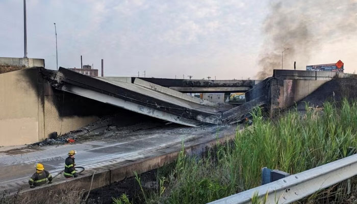 The highway sits in the dense northeast section of Philadelphia.—Reuters