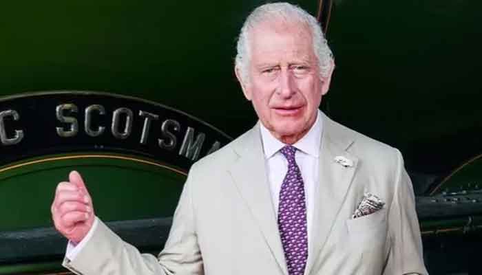 King Charles enjoys journey of royal train pulled by Flying Scotsman locomotive