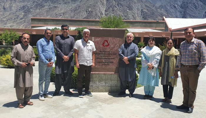 Frederico Silva, the Portuguese ambassador to Pakistan, along with Aga Khan Development Network officials during his visit to GB. — Provided