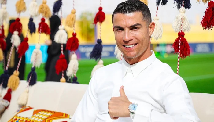 Star footballer Cristiano Ronaldo poses in this undated photo. — Al Nassr