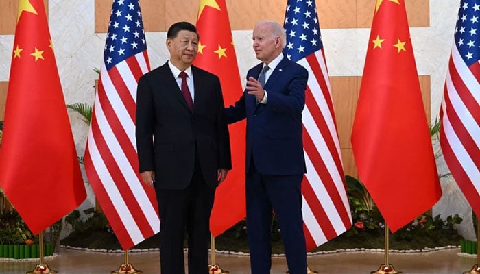 President Joe Biden and Chinese President Xi Jinping hold a meeting on the sidelines of the G20 Summit in Bali. — AFP/File