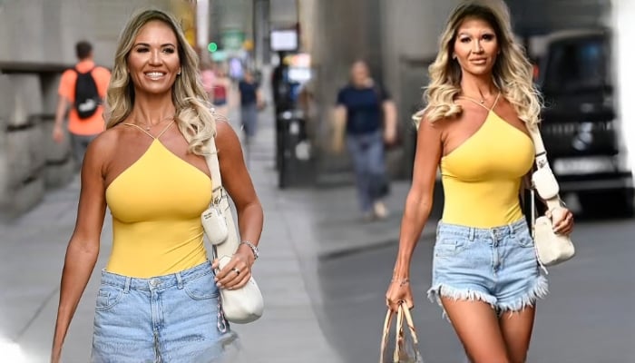 Christine McGuinness exudes style in edgy street wear