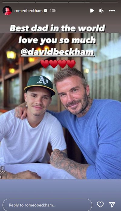 David Beckham's sons Brooklyn, Romeo, Cruz give shout out to dad on ...