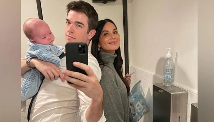 Comedian John Mulaney reflects on being a father and thanks his partner Olivia Munn for making him a dad