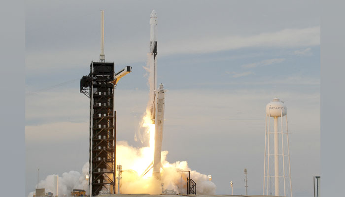 The SpaceX Falcon 9 rocket lifts off from pad 39A at the Kennedy Space Center on May 21, 2023 in Cape Canaveral, Florida. — AFP