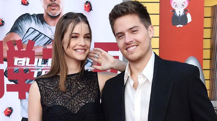 Dylan Sprouse strikes funny poses in first post with fiancée Barbara Palvin