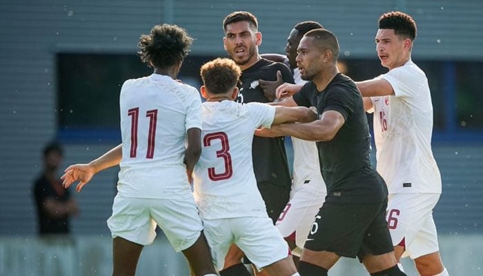New Zealand vs Qatar match abandoned after racial slur incident. Twitter