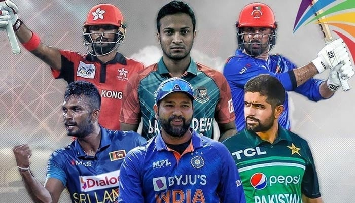 A collage featuring the captains of all six countries gearing up to participate in Asia Cup 2023. — Asia Cup website