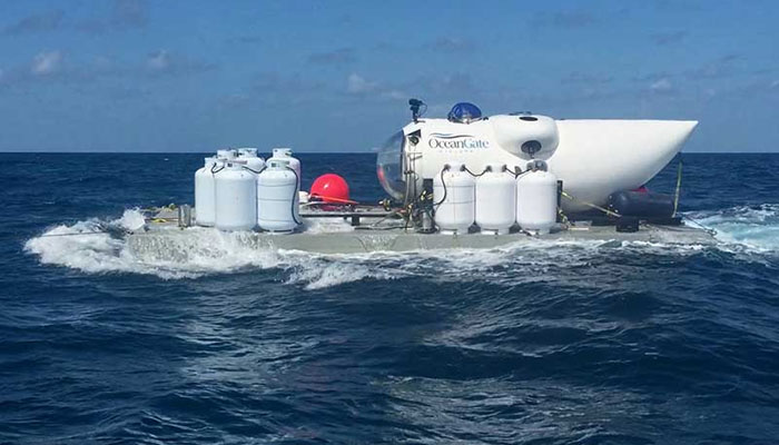 The Titan submersible, operated by OceanGate Expeditions gets ready for its dives. — Reuters/File