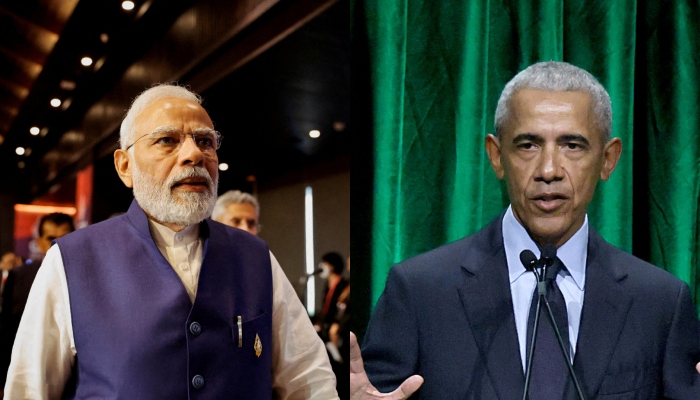 Indian Prime Minister Narendra Modi (left) and former US president Barack Obama. — Reuters/AFP/Files