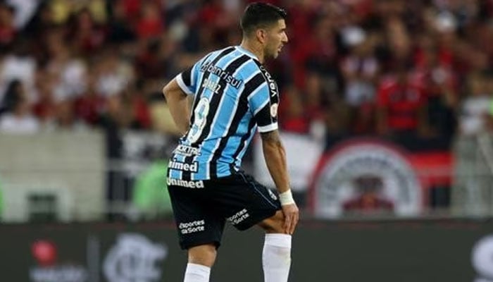 Soccer Football - Brasileiro Championship - Flamengo v Gremio - Estadio Maracana, Rio de Janeiro, Brazil - June 11, 2023 Gremios Luis Suarez during the match.—Reuters