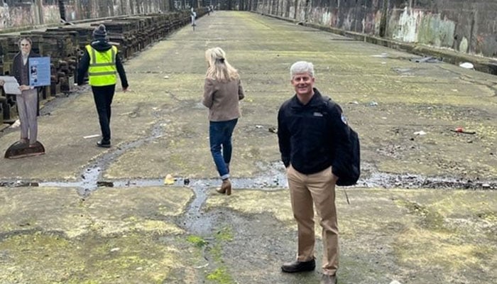 Stockton Rush was pictured while his visit to Belfast this year. — Instagram/oceangateexped