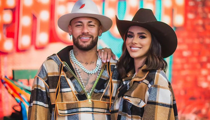 Brazilian star footballer Neymar and his girlfriend Bruna Biancardi can be seen smiling in the picture taken on June 28, 2023. — Instagram/neymarjr/File