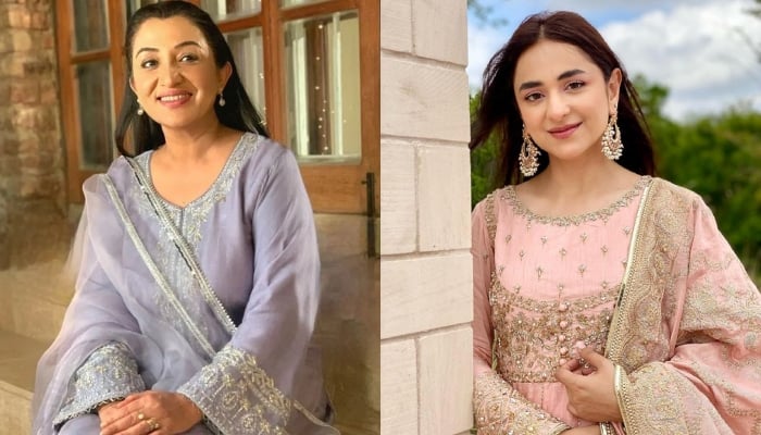 Pakistani actors Nadia Afghan (left) and Yumna Zaidi. — Instagram/@nadiaafgan/@yumnazaidiofficial