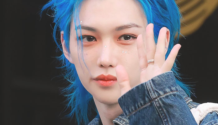 About Music on X: Stray Kids' Felix goes viral with his new blue hair.   / X