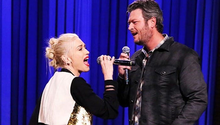 Blake Shelton took to social media to give a shout out to wifey Gwen Stefanis track