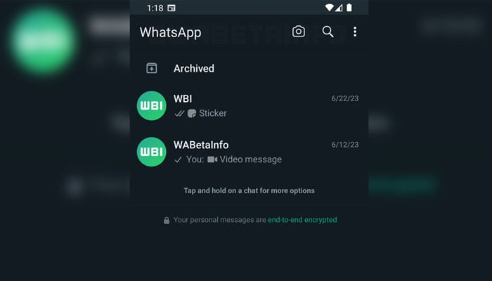 WhatsApp introduces darker top app bar in latest Beta update.—WABetainfo