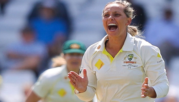 Ashleigh Gardner took all five remaining England wickets on the final day to take 8-66 in their second innings.—Sky Sports